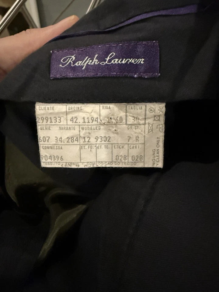 Ralph Lauren Purple Label 31x27 Corduroy Made In Italy Pants - Image 3 of 3