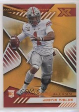 2021 Panini Chronicles Draft Picks Xr Orange Justin Fields #180 00d2