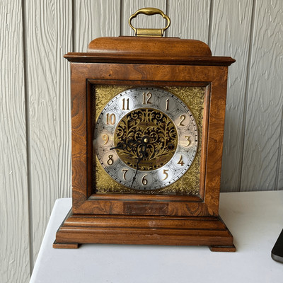 Howard Miller 59th Anniversary Mantel Clock Westminster Chime Solid Wood Works