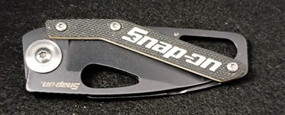 Snap-On Tools Pocket Knife 871008 Folding Skeleton Frame Lock Key Ring Belt Clip
