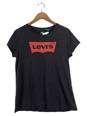 Levi's T-shirt Femme Noir Logo Rouge Coton Casual (EU 42, INT L) - Photo 1/4