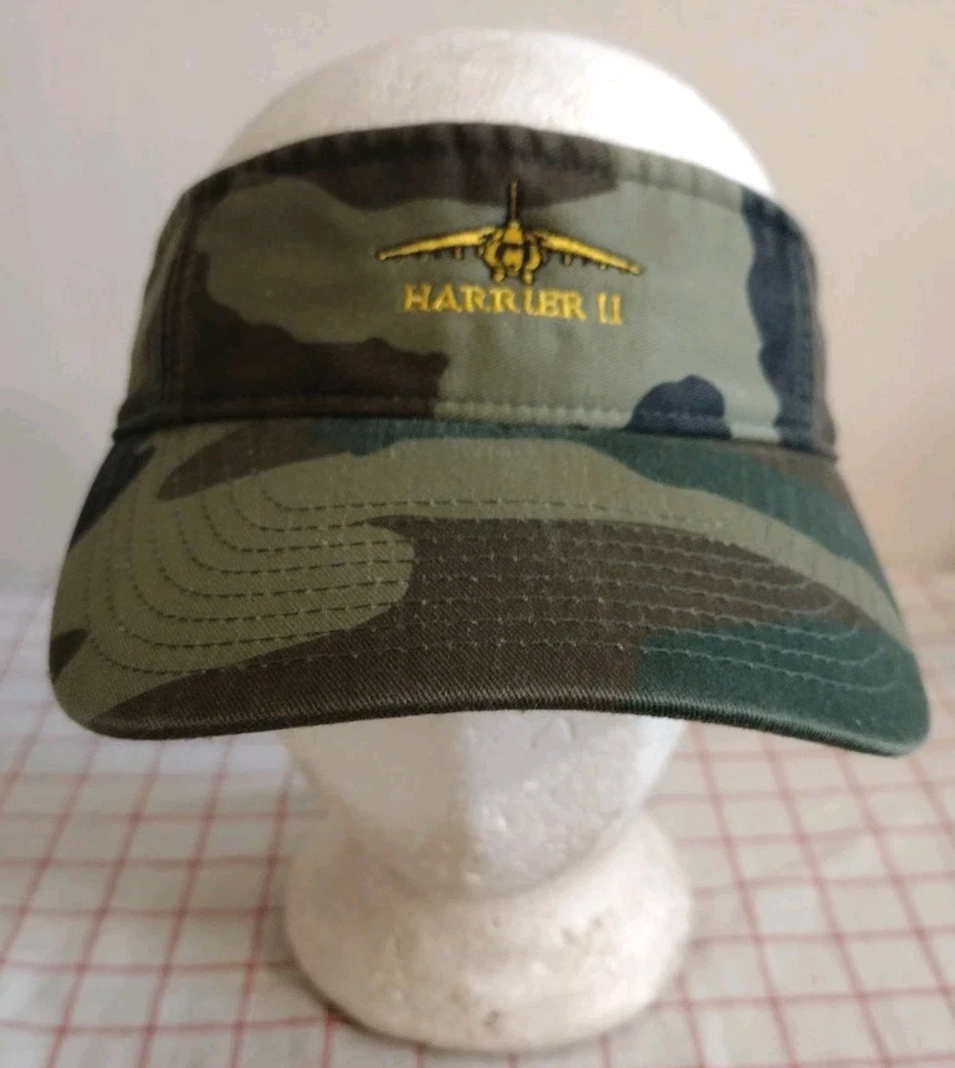 Gorra Harrier II Camuflada Visera Sombrero Verde Hombre Mujer Ajustable Bordado Avión Foto 2 de 4