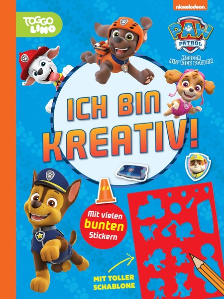 Malbuch FüR Kinder Paw Patrol Kreativ-Set Mit Schablonen Und Bunten Stickern-image