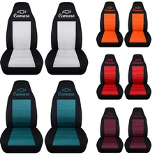 Front set car seat covers fits 1970 to 2002 Chevy Camaro with design