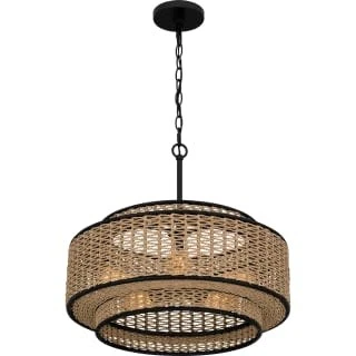 Quoizel QP6161 Teton 5 Light 20"W Pendant - Black - Picture 6 of 12
