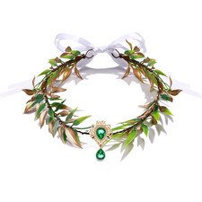 Fairy Flower Crown for Women Forest Elf Antler Headband Bohemian Bride Hair Acce