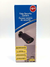 Dummy Security Camera Decoy w/ Mount Bracket Flashing LED