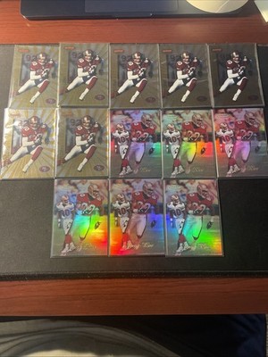 Jerry Rice Lot 13 Multiple Brands Topps Gold Label & Bowman s Best
