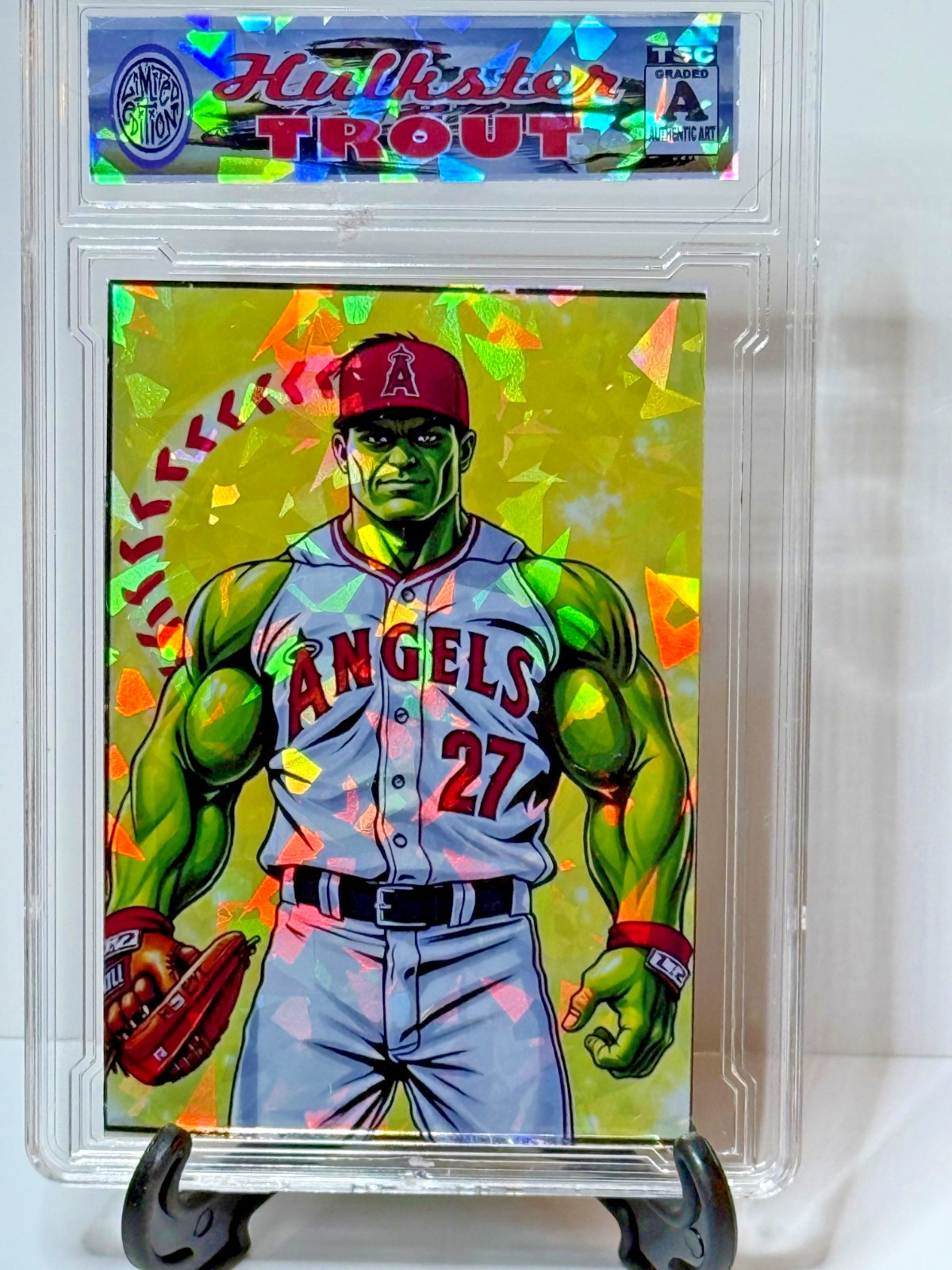 2025 Mike Trout Hulkster SP /200 Ice Refractor MLB Angels zx2 rc
