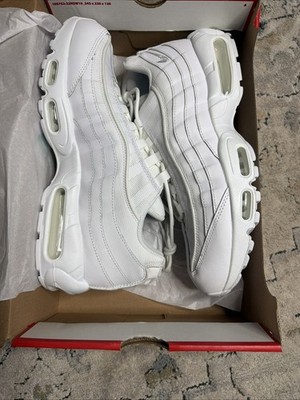 NEW Nike Air Max 95 Essential 'Triple White' CT1268-100 Size 12