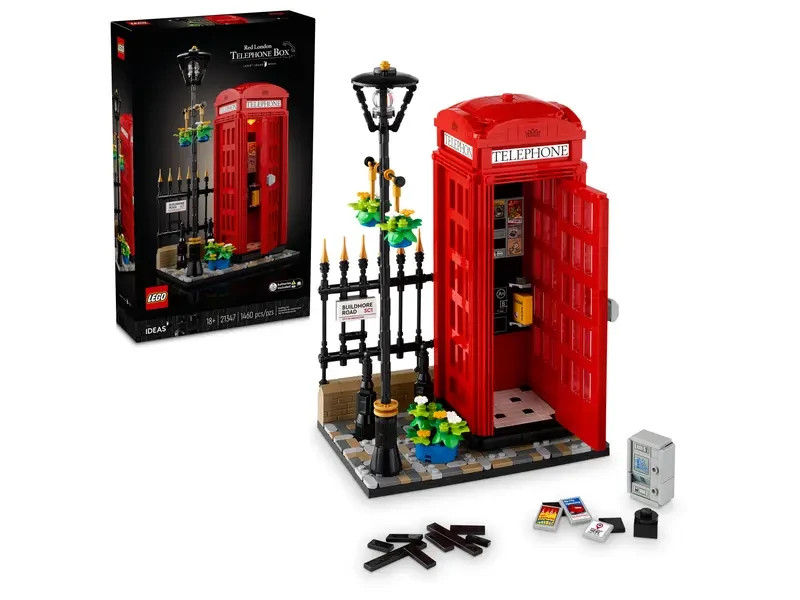 LEGO 21347 Ideas: Red London Telephone Box - Brand New Sealed