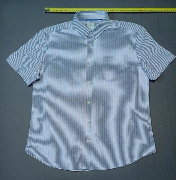 Men M&S Shirt Red Cotton 40 /L / 48