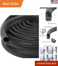 Automotive Door Weather Stripping 40Ft Car Door Rubber Edge Trim Seal Strip G...