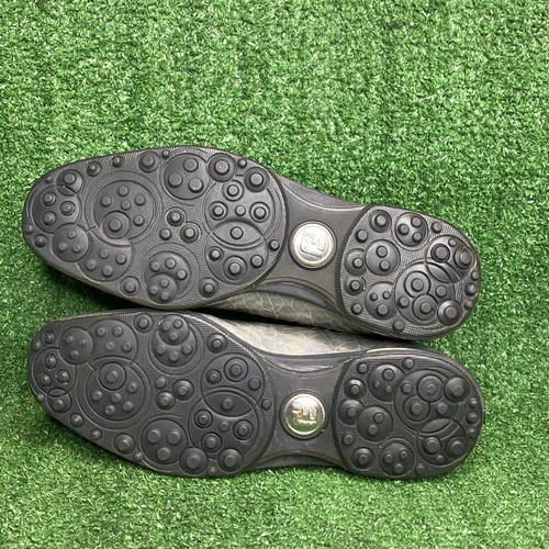 Scarpe da golf Footjoy Croc in pelle senza punte taglia 5 US collezione su misura brevetto - Foto 7 di 8