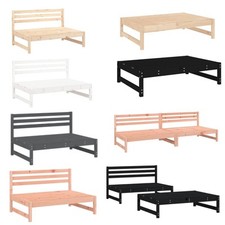 Garten Lounge Set Gartenmöbel Sitzgruppe Sofa 2-tlg. Massivholz Kiefer