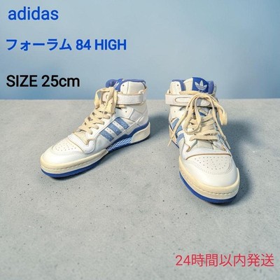 Men 7.0US Sneaker Adidas Forum 84 High White/Blue