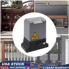 1200KG Sliding Gate Opener Electric Fence AC Automatic Motor Remote Control Kit