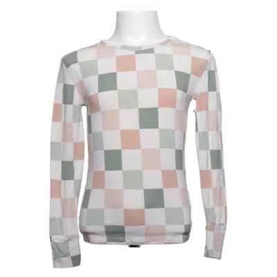 Posh Peanut, Langarmshirt, Größe: 122, Mehrfarbig, Elasthan/Viskose, Karo #eSv