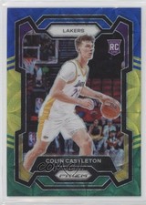 2023-24 Panini Prizm Choice Blue Yellow & Green Prizm Colin Castleton #287 14t3