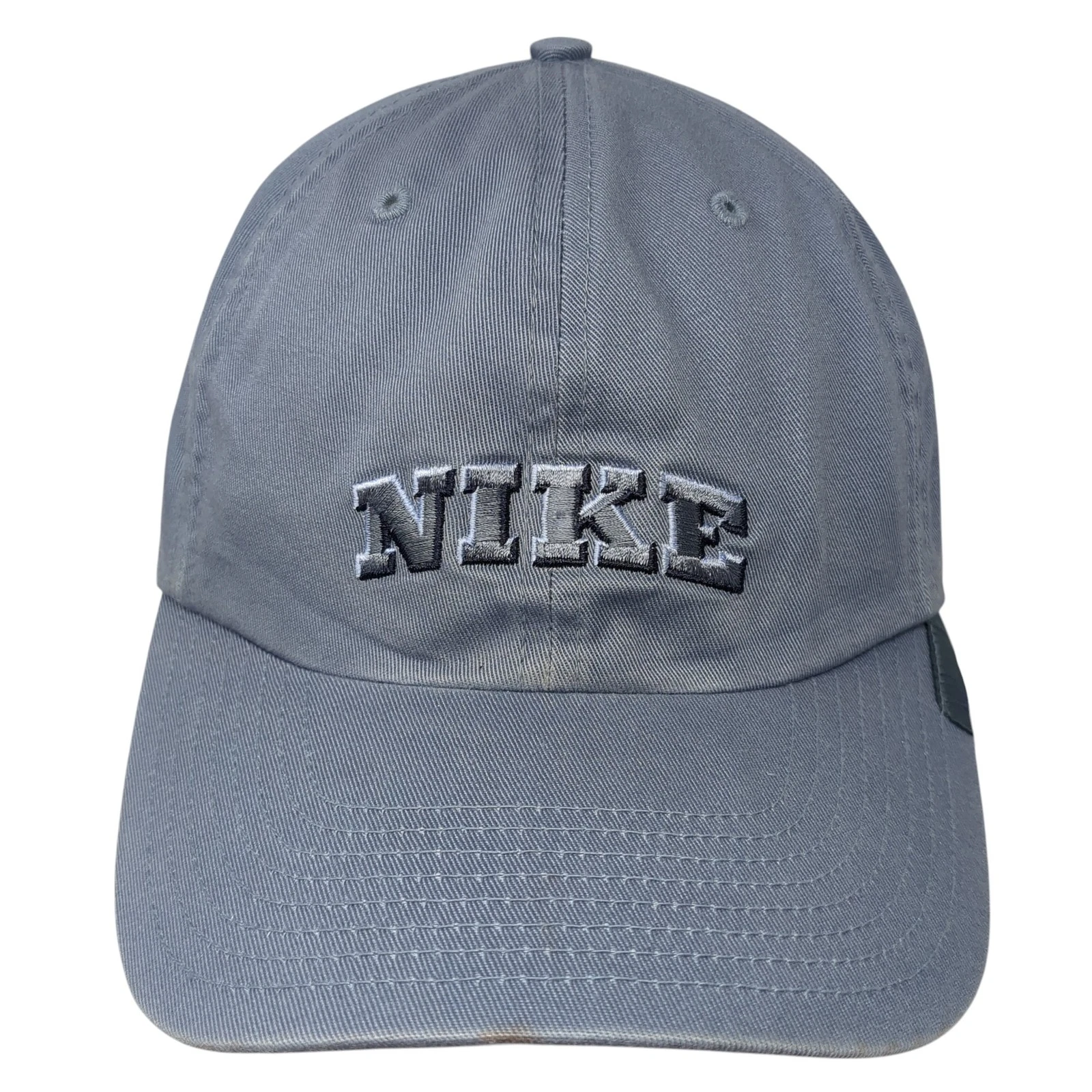 Nike Slideback Baseball Cap Blue One Size Adjustable Embroidered Vented Holes