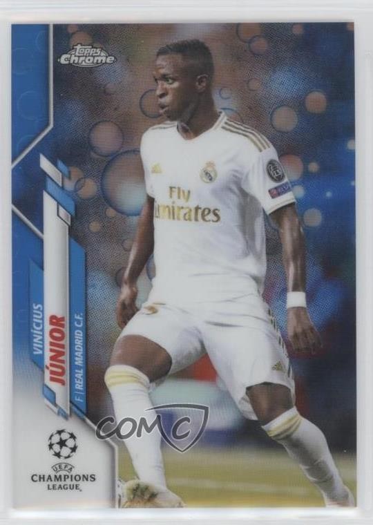 2019 Topps Chrome UCL Blue Bubbles Refractor Vinicius Junior Vinícius Júnior pe8