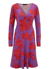Aniston Floral Print Long Sleeve Wrap Dress - Size 10 - LB 3518