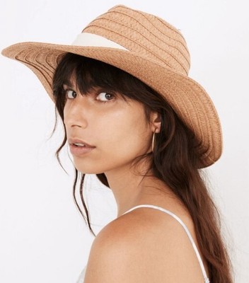 Madewell Packable Braided Straw Hat Womens Size Medium Large  display picture 1