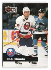 1991-92 Pro Set #430 Rob DiMaio New York Islanders