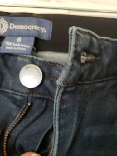 DEMOCRACY AB SOLUTION CURVE EQUALITY HI RISE FLARE JEANS 6 NWT - Bild 3 von 7