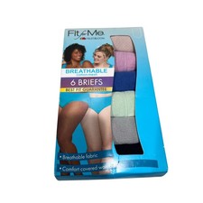 Fit for Me Fruit of the Loom Women s Plus Size 11 Briefs 6-Pack Cotton Mesh