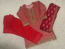 Pakistani Indian Salwar Kameez 3 Piece Size Medium