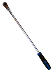 Cornwell Tools 1/2” Drive BLUE Soft Grip Snap Detent Flex Head Ratchet 27” Long