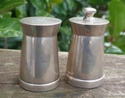 Vintage Gorham Sterling Silver over Wood Salt & Pepper Grinder