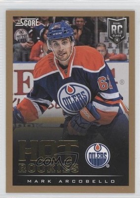 2013-14 Score Hot Rookies Gold Mark Arcobello #606 Rookie RC 0c3