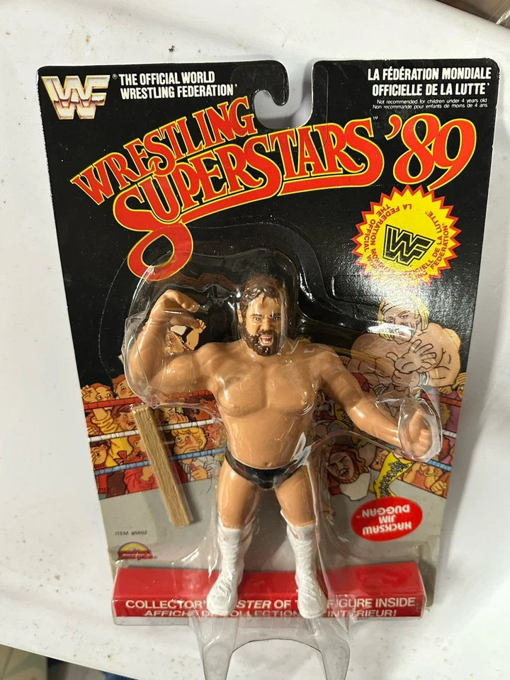 WWF LJN WRESTLING SUPERSTARS BLACK CARD HACKSAW JIM DUGGAN MOC Hogan Biocard - Image 4 of 4