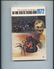 1972 UNIVERSITY OF MICHIGAN "ALL-TIME ATHLETIC RECORD BOOK" (256 PAGES, NICE)