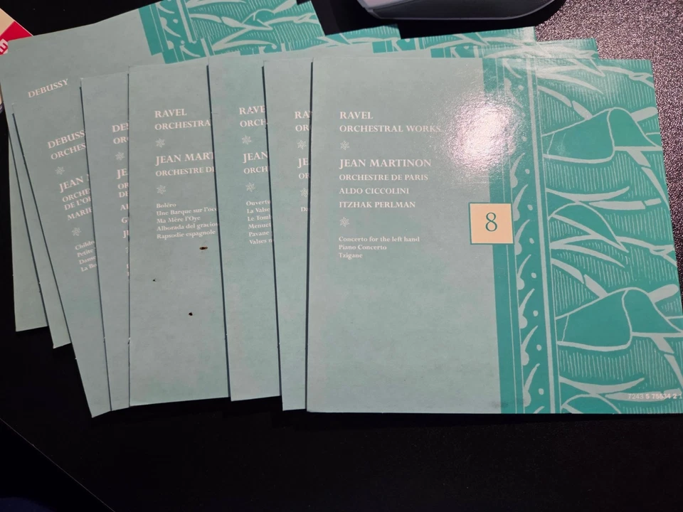 Debussy Ravel: Orchestral Works 8 CD Set Jean Martinon, EMI VG Condition - Image 4 of 4