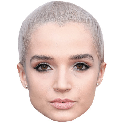 Mohn (Make Up) Promi Maske, flaches Kartengesicht, Kostüm Maske