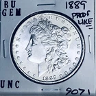 1889 BU GEM MORGAN SILVER DOLLAR UNC MS+++ U.S. MINT RARE COIN 9071