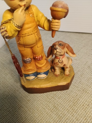 Sweet Treat Vintage Sarah Kay ANRI woodcarving LTD Edition. 660/4000 - Picture 3 of 11