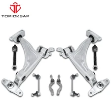 8pcs Front Lower Control Arm Tie Rods&Links for 2018-2021 Volvo XC90 2016-2020