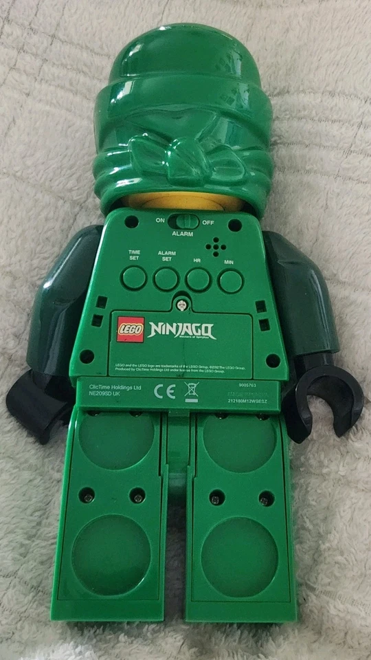 LEGO 9.5" Ninjago Sky Pirates Lloyd ZX Reloj Despertador 9005763 Probado Raro Retirado Foto 2 de 4
