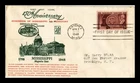 DR JIM STAMPS US COVER MISSISSIPPI TERRITORY 150TH ANNIVERSARY FDC WCO CACHET