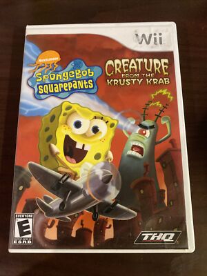 SpongeBob SquarePants: Creature from the Krusty Krab (Nintendo Wii, 2006) CIB