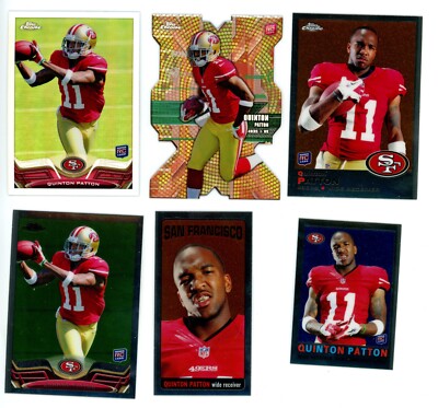 2013 Topps Chrome Refractor Quinton Patton RC Plus 22 Patton RCs