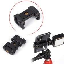 Cold Shoe Quick Release Mount Mobile Phone Clip fr LED Light Microphone Tripod