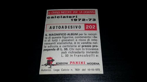 1972-73 MILAN Calciatori Panini 1973 SCEGLI *** figurina con velina *** - Imagen 7 de 39