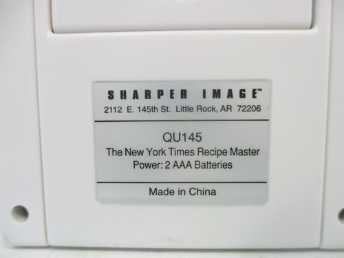 2003 Sharper Image model QU145 The New York Times Recipe Master - Tested & Works - Picture 3 of 8