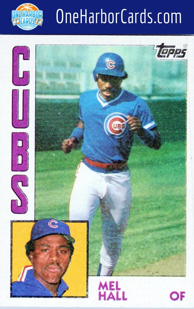 1984 Topps Chicago Cubs Baseball Card #508 Mel Hall | eBay