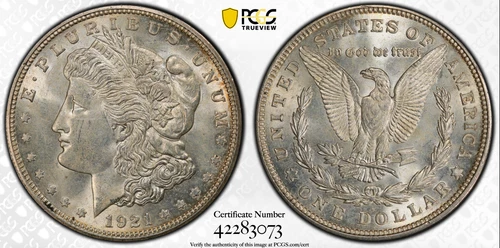1921-D PCGS MS64 Morgan Silver Dollar PQ